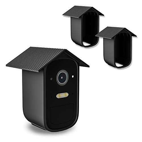 OkeMeeo Wetterfeste Silikonhülle für eufyCam 2C/2C Pro (Schwarz, 2 Stück) von OkeMeeo