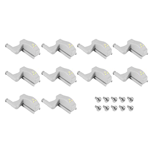 Okeeyseda 10Pcs Schrank Schrank Kleiderschrank LED Scharnier Licht intelligenter Sensor Lampe warmweiss Okeeyseda 10Pcs Schrank Schrank Kleiderschrank LED Scharnier Licht intelligenter Sensor Lampe warmweiss von Okeeyseda