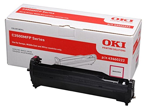 OKI – 43460222 – Bildtrommeleinheit Trommel Bild Magenta/des Farbe: Magenta/Belltex: ca. 15 000 Seiten (EN EIN durchschnittlich 3 Seiten pro Arbeit) für C3520 MFP/MFP/C3530 von Oki