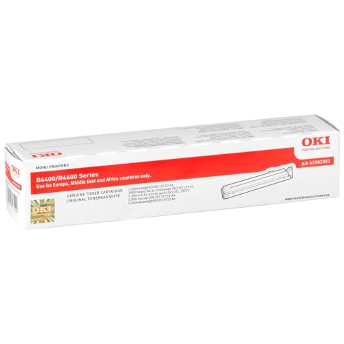 OKI 43502302 B4400, B4600 Tonerkartusche Standardkapazität 3.000 Seiten, schwarz OKI 43502302 B4400, B4600 Tonerkartusche Standardkapazität 3.000 Seiten, schwarz von OKI