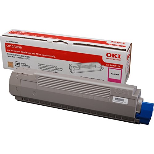 OKI 44059106 C810, C830 Tonerkartusche 8.000 Seiten, magenta OKI 44059106 C810, C830 Tonerkartusche 8.000 Seiten, magenta von Oki