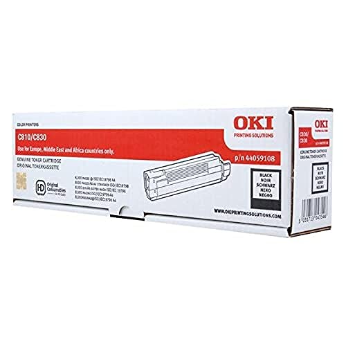 OKI 44059108 C810, C830 Tonerkartusche 8.000 Seiten, schwarz von Oki