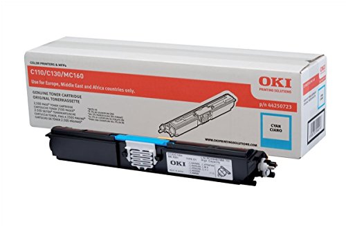 OKI 44250723 C110, C130 Tonerkartusche cyan 2.500 Seiten von Oki