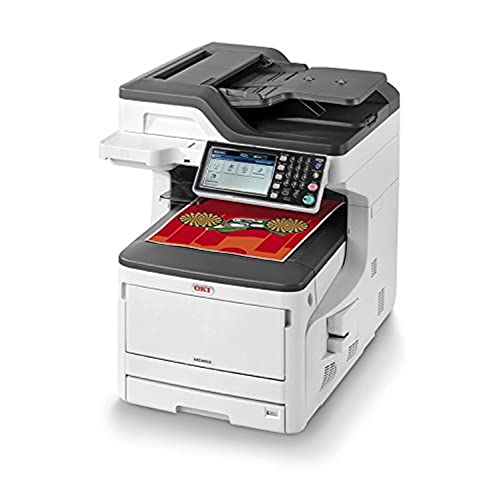 OKI MC853dn Multifunktionsdrucker (Farbe, Kopiere, Drucken, Scannen, Faxen, A3, 23 Seiten/Min., 1.200x600 dpi, LAN, WLAN optional, Duplexdruck, 8.000 Seiten/Monat, max 60.000 Seiten) von Oki