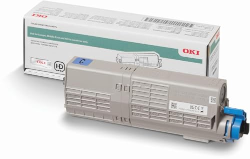 Oki 46490623 Toner 6000 Seiten cyan Tonerkartusche und Laser – Tonerkartuschen und Laser (cyan, es5432, es5442, es5473, 1 Stück (S), Laser Toner, 6000 Seiten) von Oki