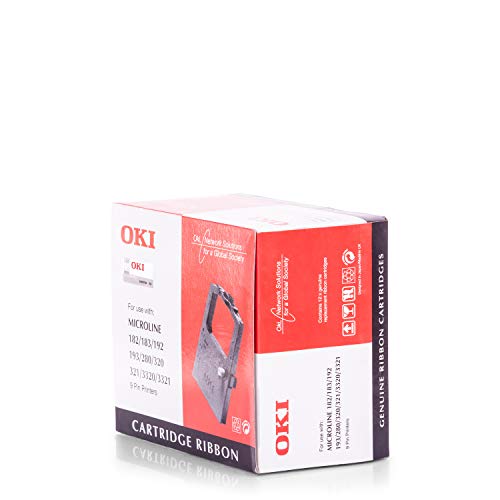 Original OKI 09002303 /, für Microline 3320 eco Premium Nylonband, Schwarz von Oki