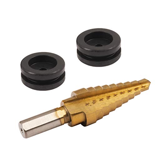 Oklahoma Joe's 4866405R06 Smoker Grommet Kit mit Bohrer, Gold/Schwarz von Oklahoma Joe's