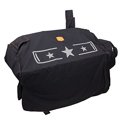 Oklahoma Joe's® Longhorn Reverse Flow Star Edition Rip-Stop Offset-Raucherabdeckung, schwarz, 8448007W04 Oklahoma Joe's® Longhorn Reverse Flow Star Edition Rip-Stop Offset-Raucherabdeckung, schwarz, 8448007W04 von Oklahoma Joe's