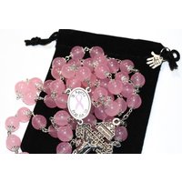 10 Mm Rosenquarz St. Agetha Brustkrebs Rosenkranz Made in Oklahoma 10 Mm Rosenquarz St. Agetha Brustkrebs Rosenkranz Made in Oklahoma von OklahomaRosariesEtsy