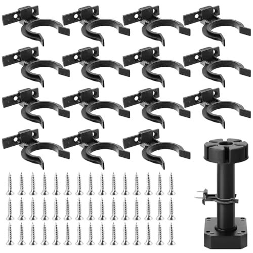 Okoss Küchenclip, 15 Stück Sockelleisten Clips mit 45 Schrauben, Robuste ABS-Kunststoff Halterungen für Küchenfüße 32-42mm von Okoss
