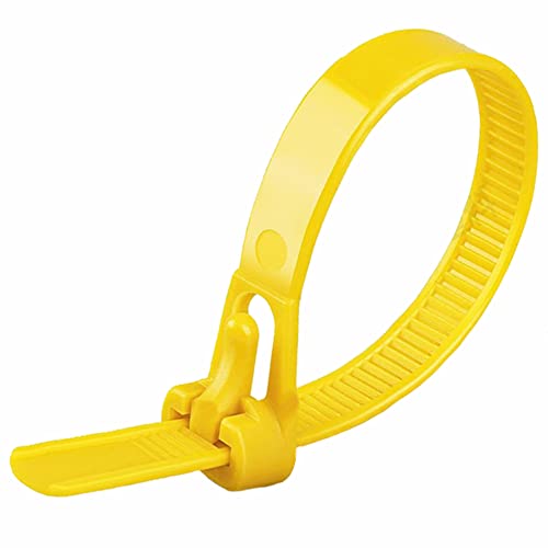Oksdown Kabelbinder wiederverschließbar Gelb 200 mm × 7,6 mm 100 Stück UV-Beständig Stark Groß Nylon Kunststoff wiederverwendbar Set Oksdown Kabelbinder wiederverschließbar Gelb 200 mm × 7,6 mm 100 Stück UV-Beständig Stark Groß Nylon Kunststoff wiederverwendbar Set von Oksdown