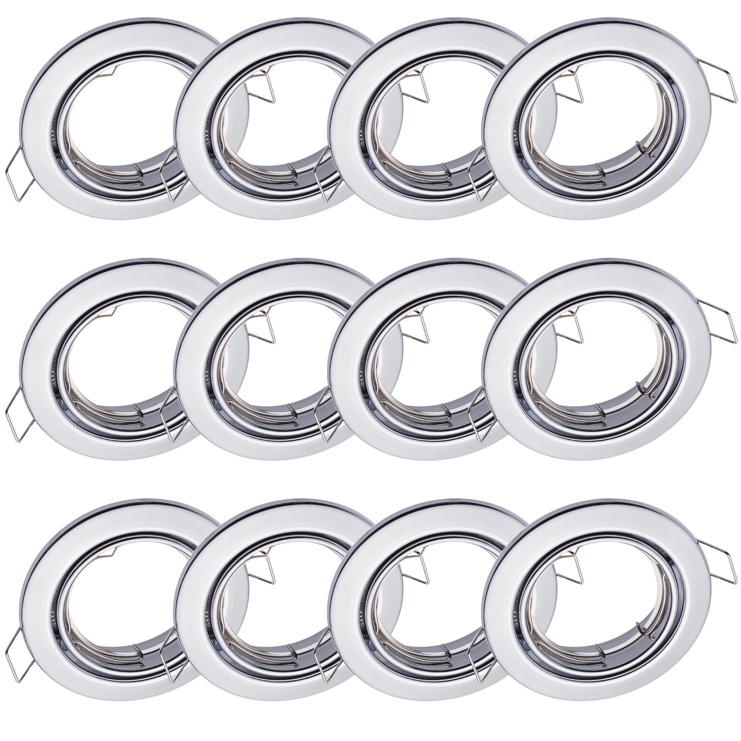 Oktaplex 12er Set Deckenstrahler Dijon Schwenkbar für LED-Module 50mm Spot Weiß von Oktaplex lighting