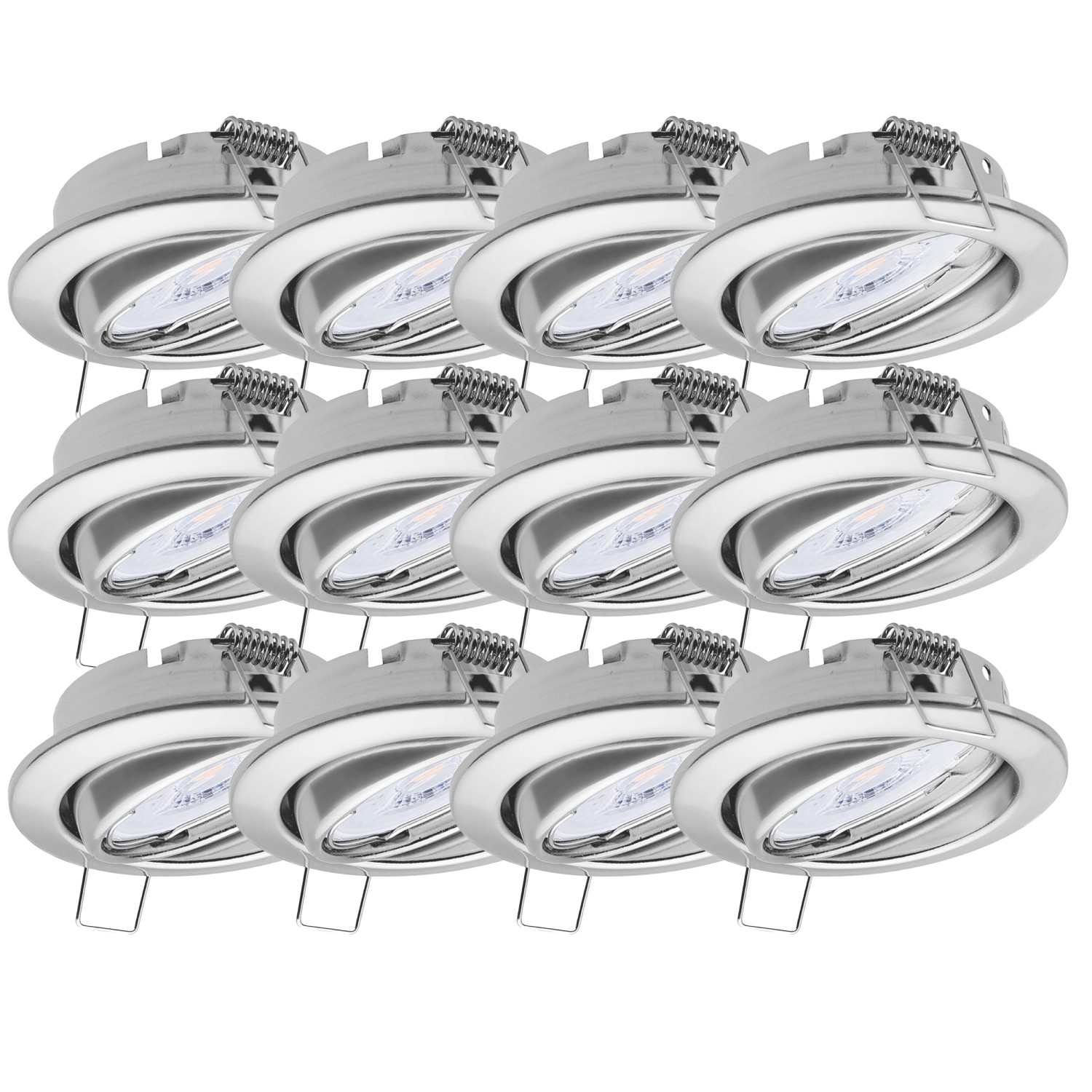 Oktaplex 12er Set Einbauspot Dijon inkl. LED Modul Warmweiß 1,9W 345lm Deckenstrahler Schwenkbar Chrom Oktaplex 12er Set Einbauspot Dijon inkl. LED Modul Warmweiß 1,9W 345lm Deckenstrahler Schwenkbar Chrom von Oktaplex lighting