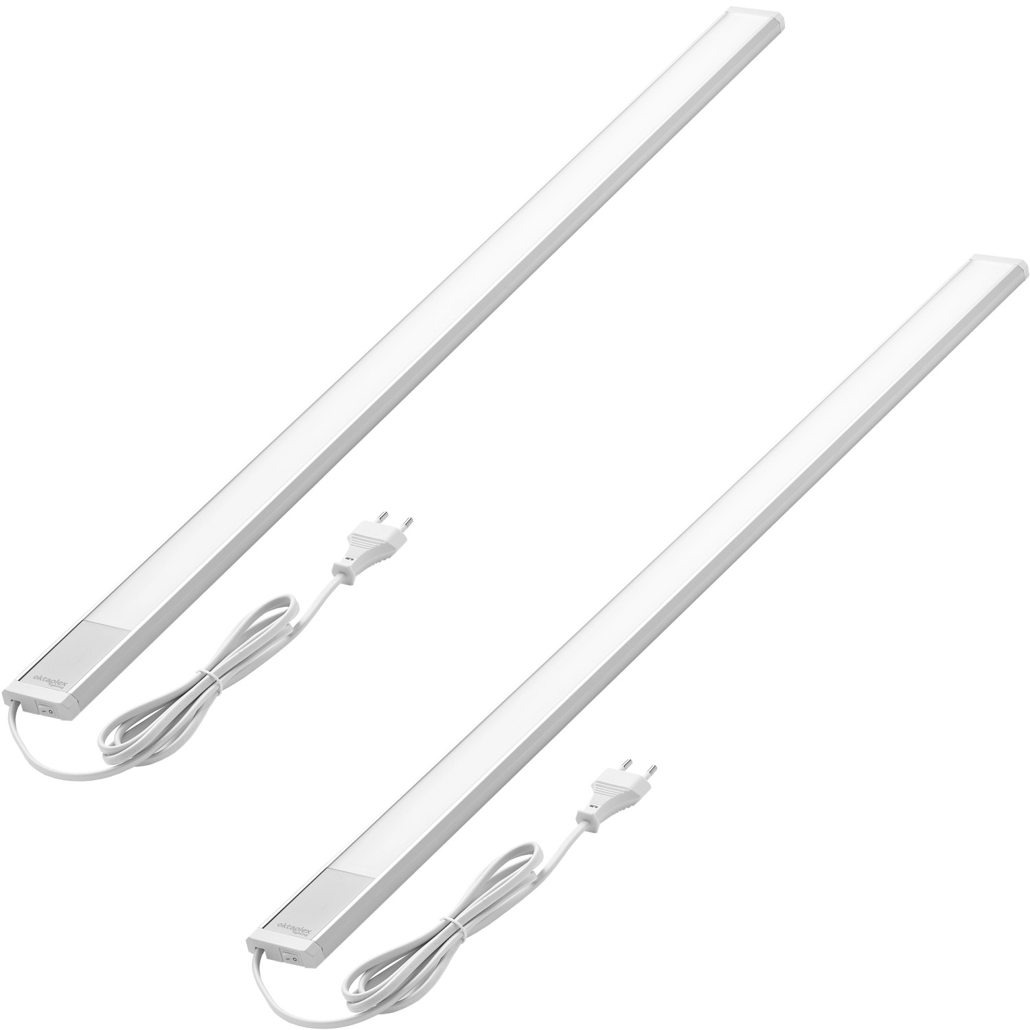 Oktaplex 2er Set LED Unterbauleuchte Flach Aluminium 90cm Küchenbeleuchtung Warmweiß mit Schalter Oktaplex 2er Set LED Unterbauleuchte Flach Aluminium 90cm Küchenbeleuchtung Warmweiß mit Schalter von Oktaplex lighting