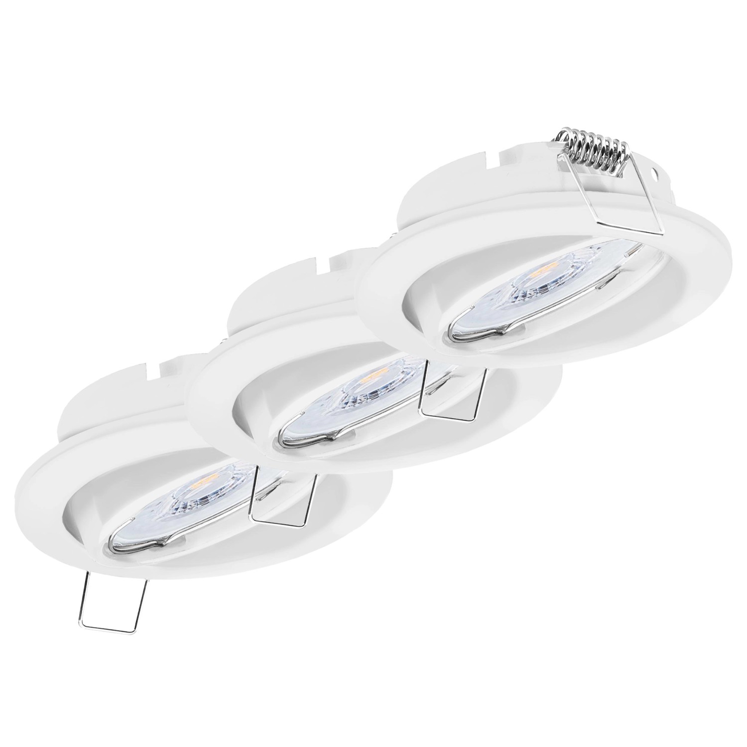 Oktaplex 3er Set Deckenstrahler Dijon inkl. LED Modul 4000K Neutralweiß 380lm Einbauspot Schwenkbar Weiß Oktaplex 3er Set Deckenstrahler Dijon inkl. LED Modul 4000K Neutralweiß 380lm Einbauspot Schwenkbar Weiß von Oktaplex lighting