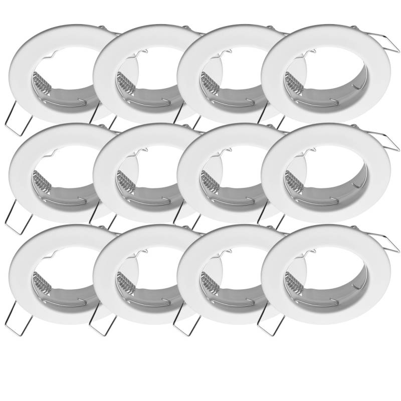 Oktaplex 3er Set Einbauspot Sedan für LED-Module 50mm Spot Rahmen Weiß Deckenstrahler von Oktaplex lighting