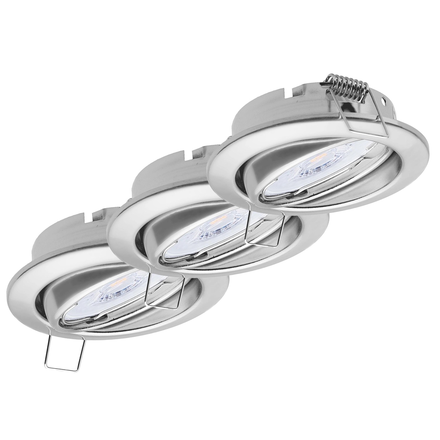 Oktaplex 3er Set LED Spot Dijon inkl. LED Modul Neutralweiß 4000K 4,8W Chrom 380lm Deckenstrahler Schwenkbar Oktaplex 3er Set LED Spot Dijon inkl. LED Modul Neutralweiß 4000K 4,8W Chrom 380lm Deckenstrahler Schwenkbar von Oktaplex lighting