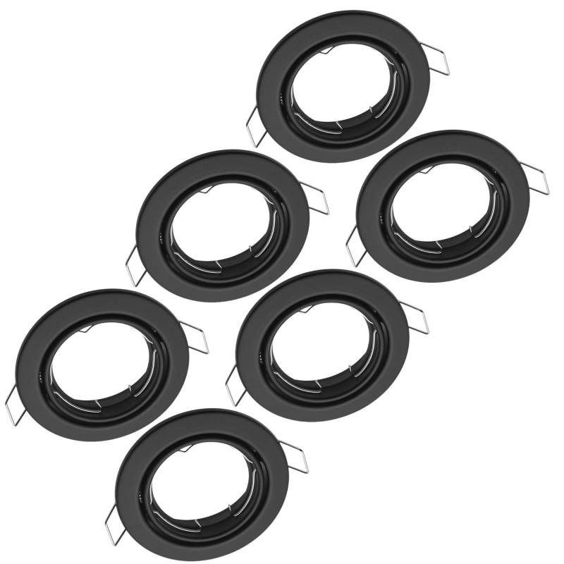 Oktaplex 6er Set Einbauleuchte Dijon Schwenkbar für LED-Module 50mm Deckenspot Schwarz Oktaplex 6er Set Einbauleuchte Dijon Schwenkbar für LED-Module 50mm Deckenspot Schwarz von Oktaplex lighting