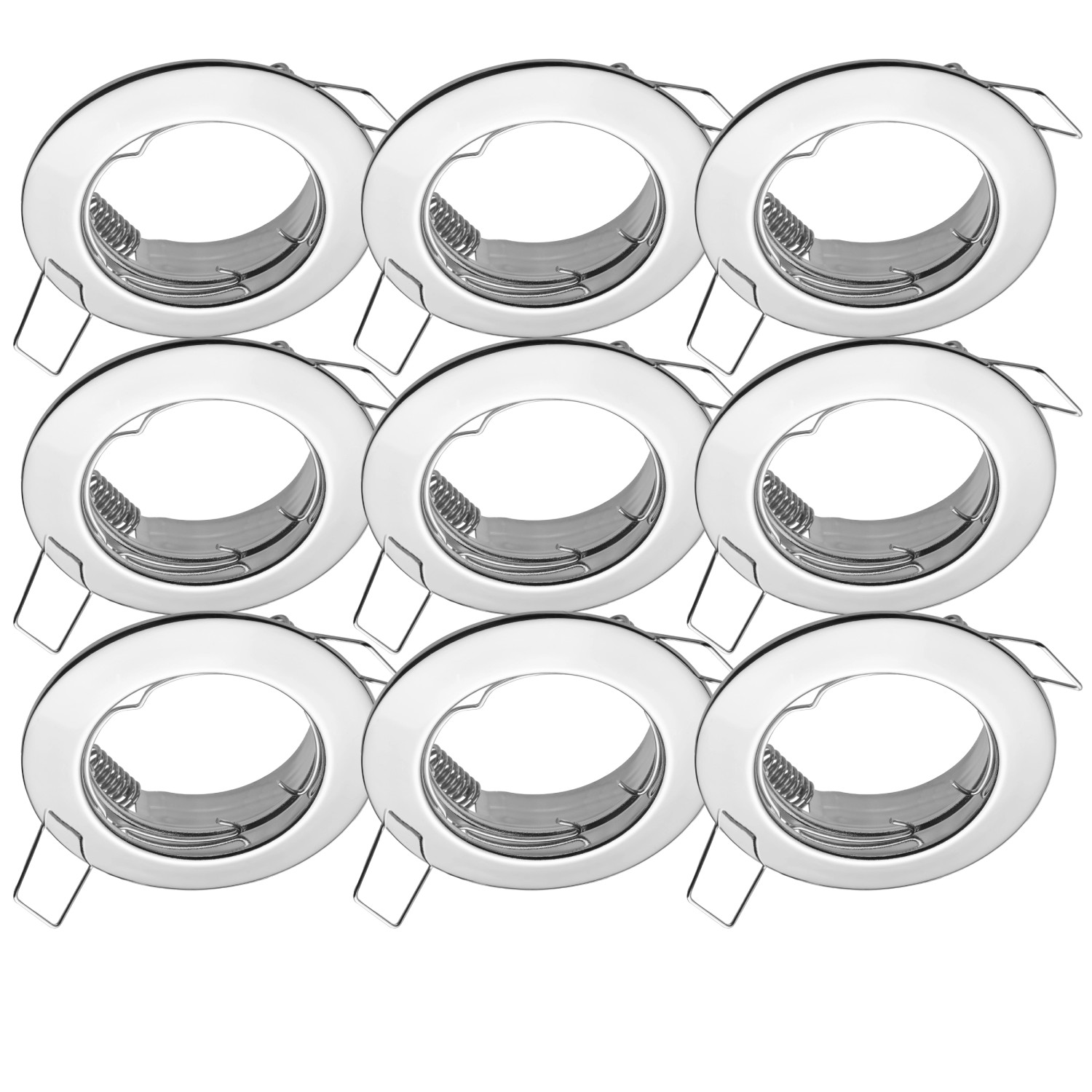 Oktaplex 6er Set Einbaustrahler Sedan für LED-Module 50mm Deckenstrahler Chromeoptik Deckenspot Oktaplex 6er Set Einbaustrahler Sedan für LED-Module 50mm Deckenstrahler Chromeoptik Deckenspot von Oktaplex lighting