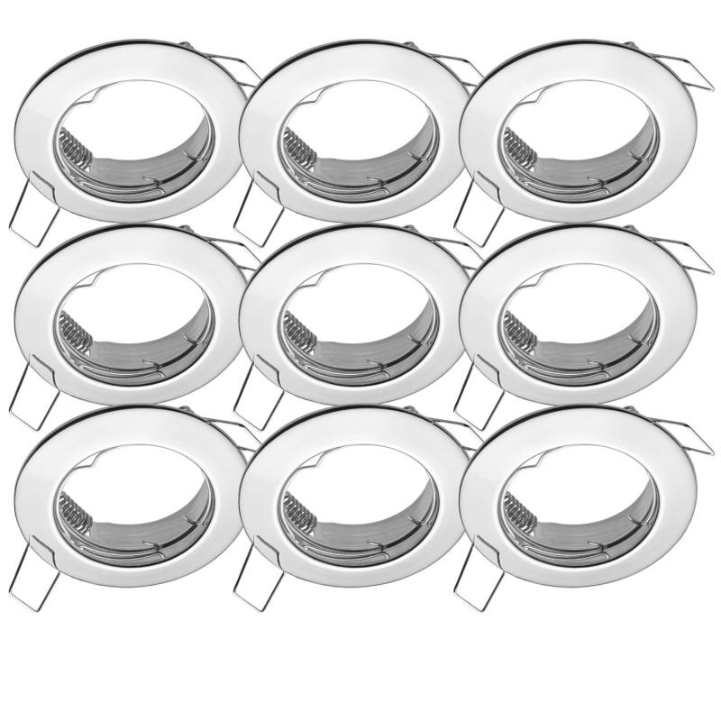 Oktaplex 6er Set Einbaustrahler Sedan für LED-Module 50mm Deckenstrahler Chromeoptik Deckenspot von Oktaplex lighting