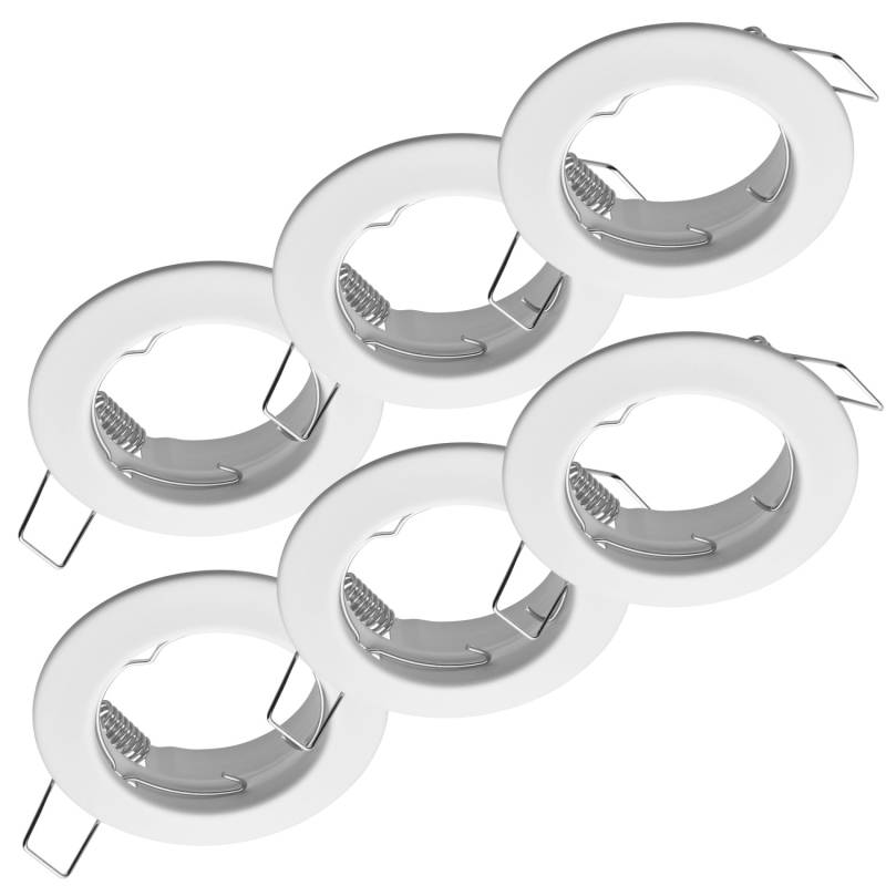 Oktaplex 9er Set Spot Rahmen Sedan für LED-Module 50mm Deckeneinbaustrahler Weiß von Oktaplex lighting