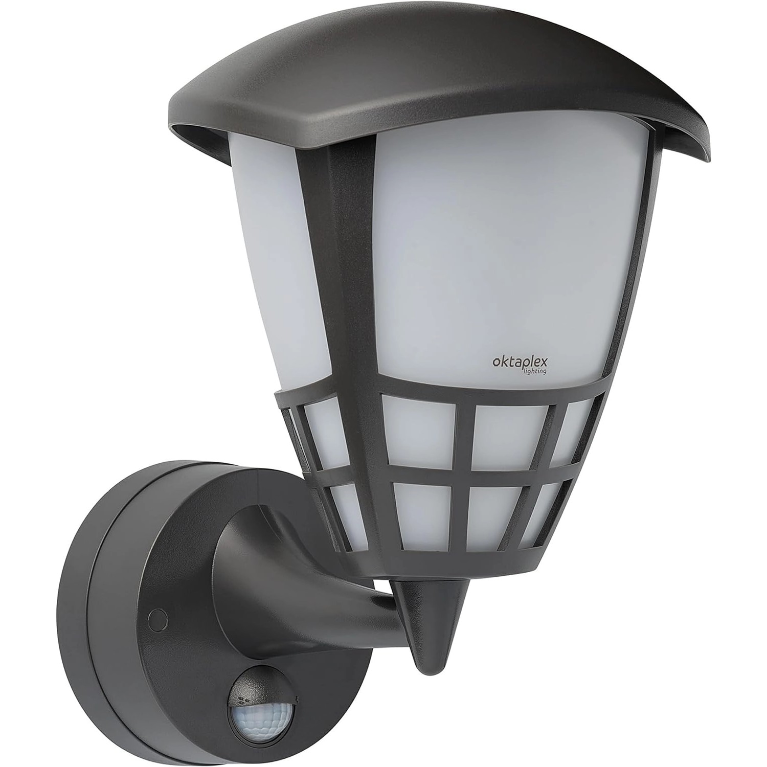 Oktaplex Außenlampe mit Sensor Bel E27 Leuchtmittel Außenleuchte 230V IP54 Anthrazit von Oktaplex lighting