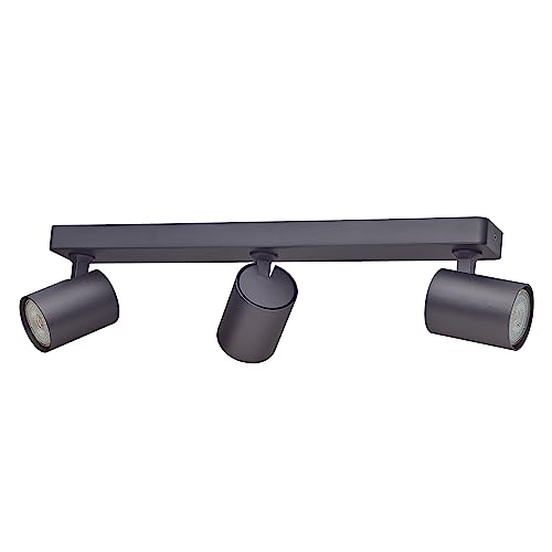 Oktaplex Bora Deckenstrahler 3 flammig GU10 LED Spotbalken 45 cm 230 V Spotleuchte schwenkbar Strahler-Deckenlampe schwarz von Oktaplex lighting