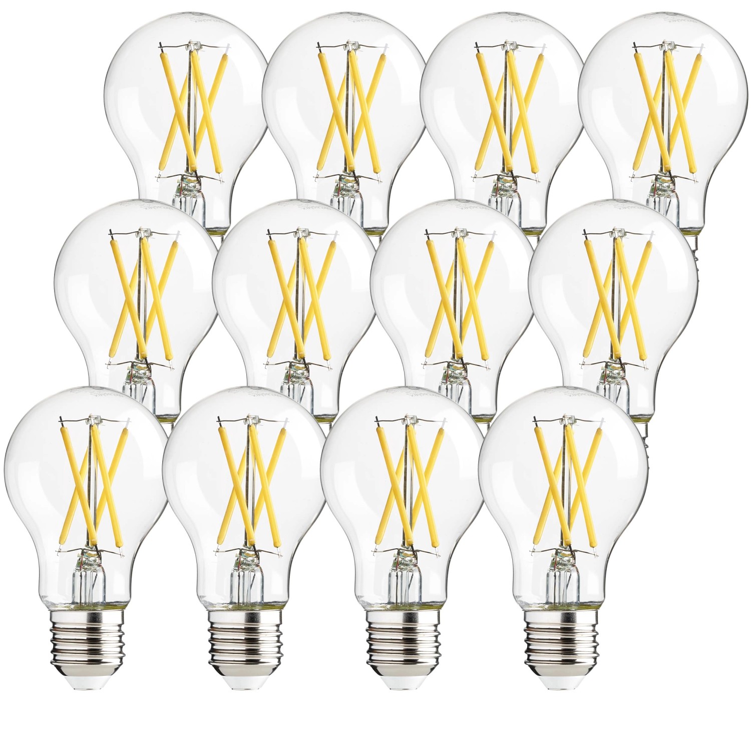 Oktaplex Glow 12er Set E27 Set LED Leuchtmittel 2700K Warmweiß 806lm 3,8W von Oktaplex lighting