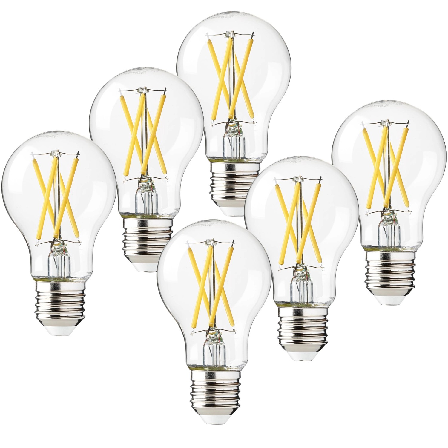 Oktaplex Glow 6er Set E27 Set LED Leuchtmittel 2700K Warmweiß 806lm 3,8W von Oktaplex lighting