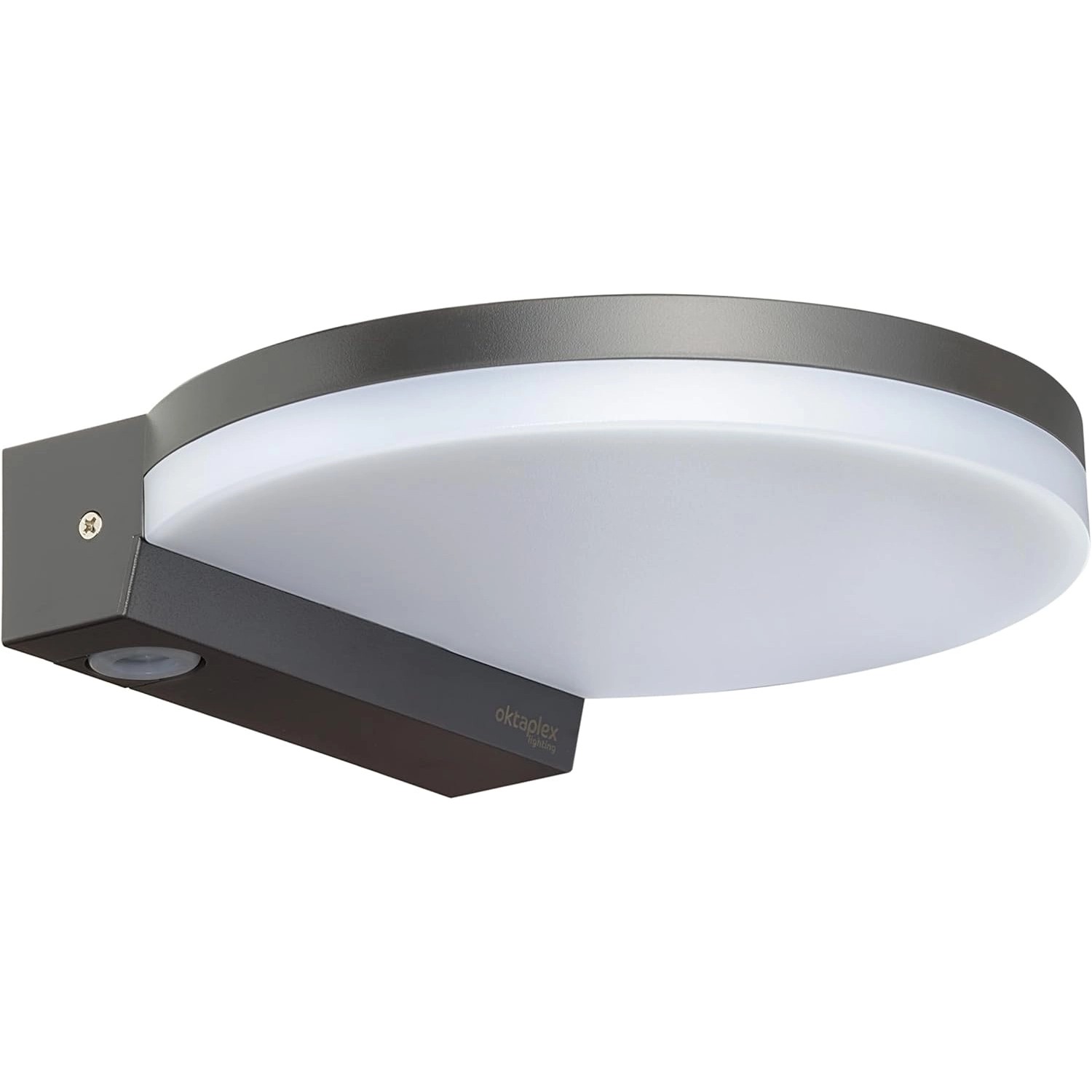 Oktaplex LED Außenleuchte Flach Ros IP65 Warmweiß 1300lm 14,6W Anthrazit von Oktaplex lighting