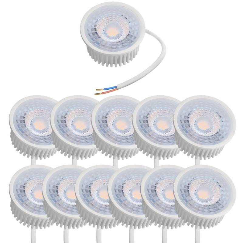 Oktaplex LED Modul Dimmbar Nizza 12er Set Warmweiß 2700K 4,9W 370lm GU10 Ersatz 230V von Oktaplex lighting