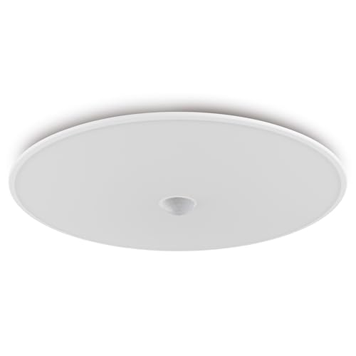 Oktaplex Orta Deckenlampe mit Bewegungsmelder 360 Grad Lampe flach LED warmweiß IP54 26cm Deckenleuchte Außen Balkon und Terrasse von Oktaplex lighting