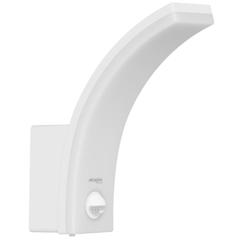 Oktaplex Pablo LED Außenlampe mit Bewegungsmelder 3 Lichtstufen 3000K Warmweiß IP65 Weiß Oktaplex Pablo LED Außenlampe mit Bewegungsmelder 3 Lichtstufen 3000K Warmweiß IP65 Weiß von Oktaplex lighting