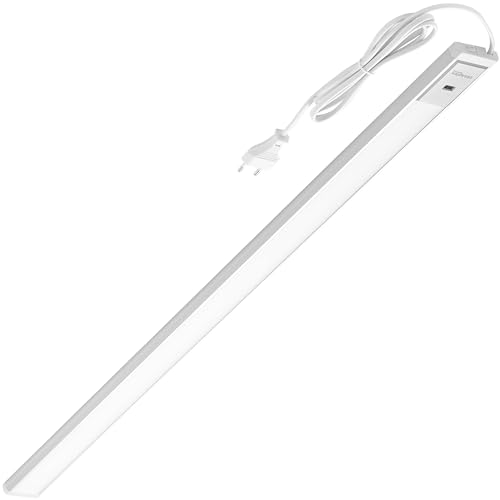 Oktaplex Riva Unterbauleuchte LED 90cm dimmbar neutralweiß 760lm flach Küchenbeleuchtung mit Sensor Unterschrankleuchte 9,9W silber von Oktaplex lighting