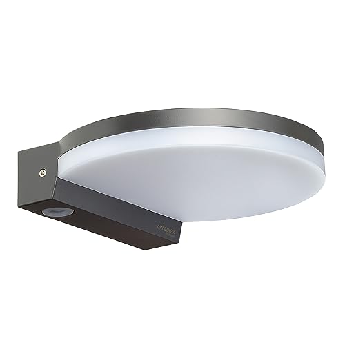 Oktaplex Ros LED Außenleuchte IP65 3000K warmweiß 1300 Lumen 14,6W 230V Wandlampe aussen Außenlampe anthrazit flach von Oktaplex lighting