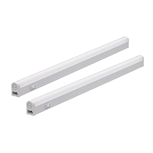 Oktaplex lighting 2x Unterbauleuchte Küche LED Riga 4W 340lm Warmweiß 3000K, Unterschrankleuchte mit Schalter erweiterbar | Länge: 28cm von Oktaplex lighting