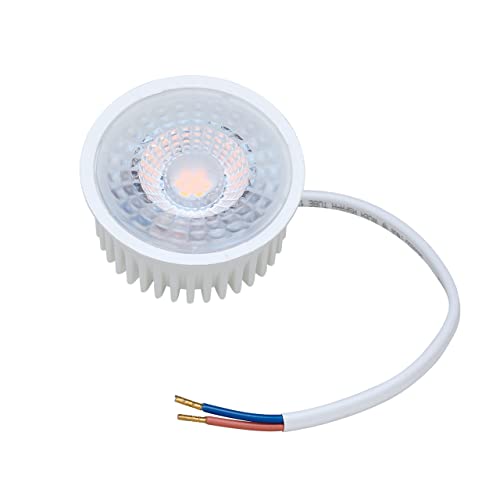 Oktaplex lighting LED Modul 12er Set für GU10 Ersatz flach Einbauleuchte flache, 230V, 4.8 W, 2700K, IP20 380lm, Warmweiß von Oktaplex lighting