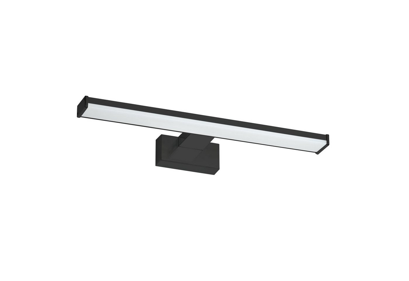 Oktaplex lighting LED Spiegelleuchte Bali 8W IP44 40cm, 570lm 8W, LED fest verbaut, warmweiß, Spiegelleuchte LED Schminklicht 3000K spiegellampe schwarz von Oktaplex lighting