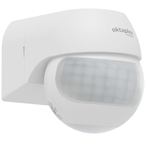 Oktaplex 2er Set Anja Bewegungssensor mit 2 Sensoren schwenkbar IP44 Infrarot Melder 12m Reichweite 180 Grad Motion Sensor aussen Weiss Oktaplex 2er Set Anja Bewegungssensor mit 2 Sensoren schwenkbar IP44 Infrarot Melder 12m Reichweite 180 Grad Motion Sensor aussen Weiss von Oktaplex motion
