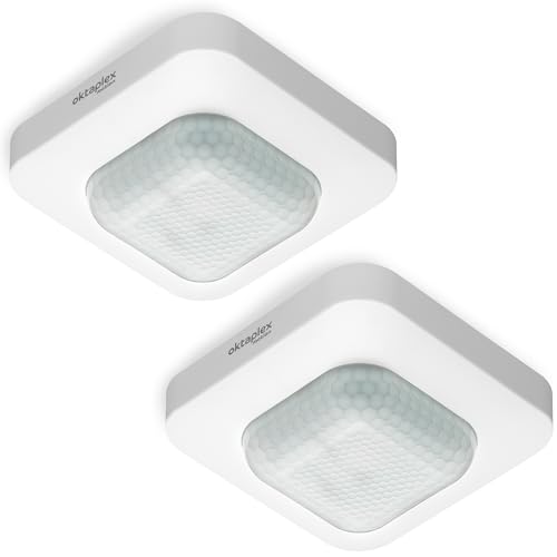 Oktaplex 2er Set Leo Bewegungsmelder Decke 360° 10m Reichweite 230V Bewegungssensor Innen LED geeignet Weiss Oktaplex 2er Set Leo Bewegungsmelder Decke 360° 10m Reichweite 230V Bewegungssensor Innen LED geeignet Weiss von Oktaplex motion
