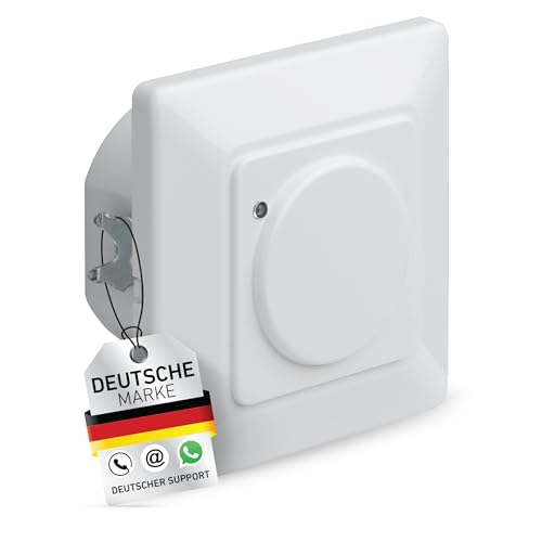 Oktaplex Fee Bewegungsmelder Unterputz 180° Hochfrequenz-Sensor 5-15m Reichweite 230V Hohlwanddose weiß mit Dämmerungssensor von Oktaplex motion