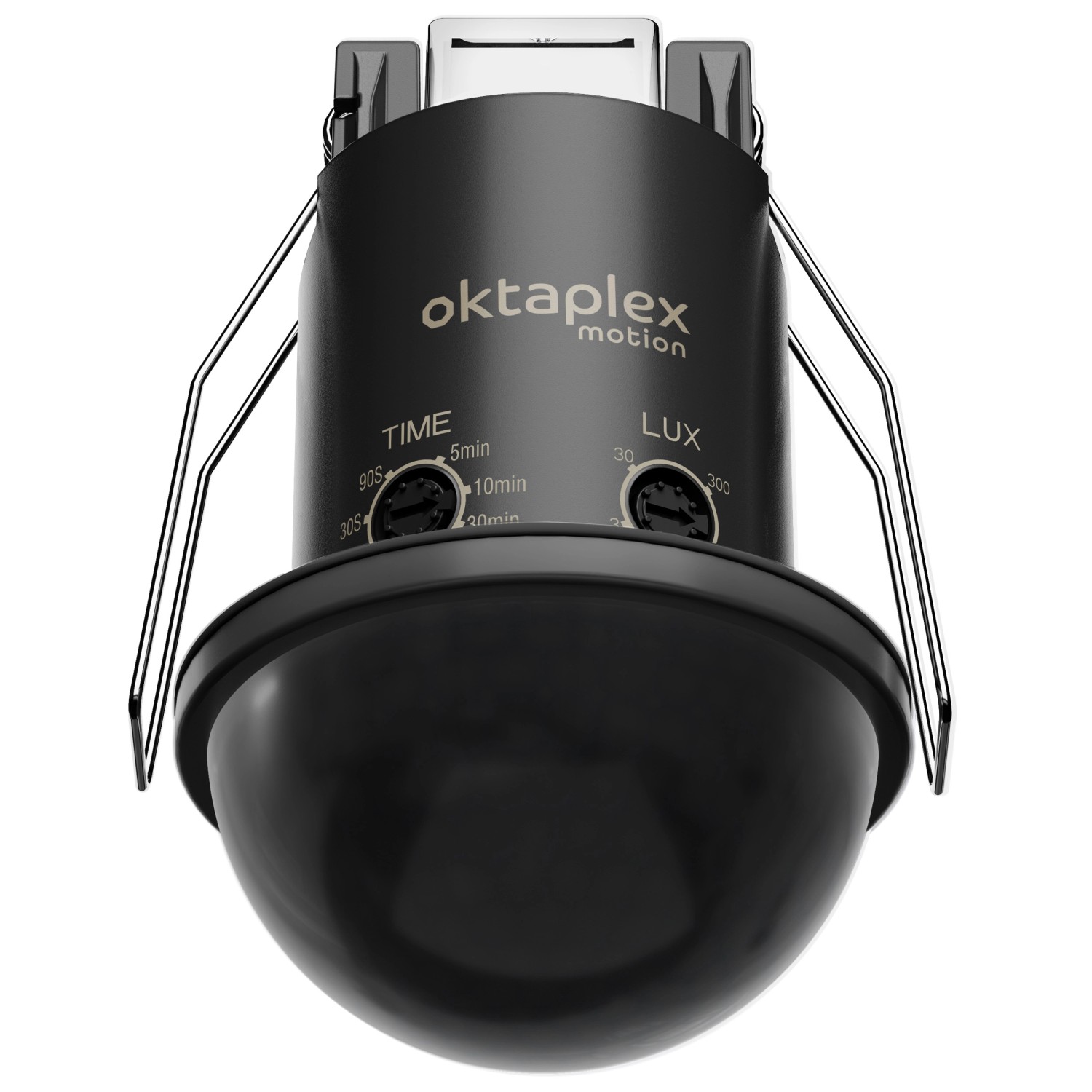 Oktaplex Kim Einbau Deckenbewegungsmelder 360 Grad IP54 PIR-Sensor 8m Schwarz von Oktaplex motion