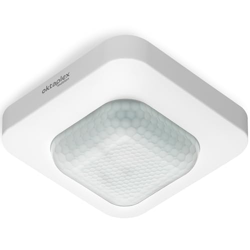 Oktaplex Leo Bewegungsmelder Innen 360° 10m Reichweite 230V Aufputz Bewegungssensor LED geeignet weiß von Oktaplex motion