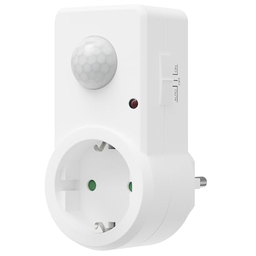 Oktaplex Sia 2er Set Zwischenstecker mit Bewegungsmelder 120 Grad / 9 Meter Infrarot Bewegungssensor Steckdose Innen PIR-Sensor weiß Oktaplex Sia 2er Set Zwischenstecker mit Bewegungsmelder 120 Grad / 9 Meter Infrarot Bewegungssensor Steckdose Innen PIR-Sensor weiß von Oktaplex motion