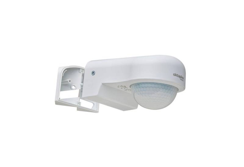 Oktaplex motion Bewegungsmelder 240° Don IP65 230V, Aufputz Infrarotsensor weiss Erfassungsbereich einstellbar von Oktaplex motion