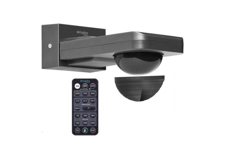 Oktaplex motion Bewegungsmelder 360 Grad Tea IP65, 9 Meter Reichweite Bewegungssenor Decke / Wand antrahzit von Oktaplex motion