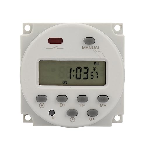 1 Stück CN101S Kleiner Typ 7 Tage Programmierbarer Digitaler Zeitschaltuhrschalter 1S ~ 168h 5VA Zur Steuerung von Straßenlaternen(12VDC) von Okuyonic
