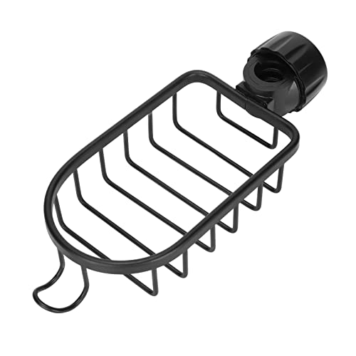 Hängendes Lagerregal , Wasserhahn Trockenlagerregal , platzsparendes Gitter , unten gratfrei für Schrubber für Badezimmer(Schwarz) von Okuyonic