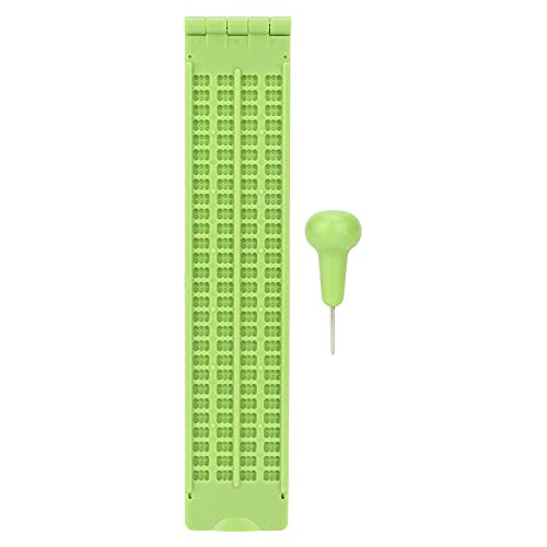 Okuyonic Braille-Schreibtafel, Braille-Schreibwerkzeug Premium-Material Kunststoff Braille-Schiefertafel für den Heimgebrauch zum Lernen von Braille von Okuyonic