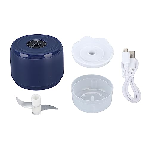 Okuyonic Küchenmaschine, Edelstahlklinge, kabelloser Mini-Knoblauchzerkleinerer 100 ml, für Ingwer zu Hause (blau) von Okuyonic